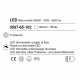 Plafoniera grande a LED dimmerabile con diffusore in vetro soffiato