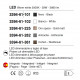 Plafoniera grande dal design moderno a LED con struttura in metallo