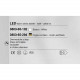 Plafoniera moderna a led con struttura in metallo e diffusore in metacrilato