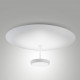 Plafoniera moderna a led con struttura in metallo e diffusore in metacrilato