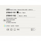 Plafoniera moderna a LED con struttura in metallo e metacrilato piccola
