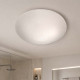 Plafoniera moderna in metallo con diffusore in vetro a risparmio energetico
