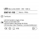 Plafoniera piccola a LED dimmerabile con diffusore in vetro soffiato
