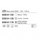 Plafoniera piccola LED quadrata in metallo e diffusore in vetro design moderno