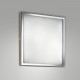 Plafoniera piccola LED quadrata in metallo e diffusore in vetro design moderno
