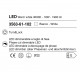 Plafoniera piccola LED rotonda in metallo e diffusore in vetro design moderno