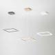 Sospensione quadrata a LED dal design moderno con struttura in metallo