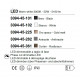 Sospensione rettangolare a LED dal design moderno con struttura in metallo