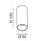 Spot luce a LED cilindrico in alluminio dal design moderno