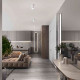 Spot luce a LED cilindrico in alluminio dal design moderno