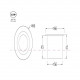 Faretti da incasso a LED rotondo in alluminio dal design moderno