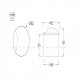 Faretto da incasso a LED rotondo in alluminio dal design moderno
