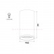 Faretto da soffitto rotondo in alluminio dal design moderno