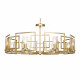 Lampadario grande in metallo dal design moderno