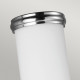 Applique a parete in acciaio da bagno diffusore in vetro a 1 luce LED G9