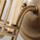 Applique da parete con struttura in acciaio dal design industrial moderno