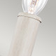 Applique da parete in acciaio da salotto in stile classico con una lampadina