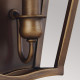 Applique da parete moderna con diffusore in acciaio con 2 lampadine