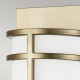 Applique da parete moderna in acciaio con diffusore in vetro con 2 lampadine
