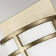 Applique da parete moderna in acciaio con diffusore in vetro con 2 lampadine