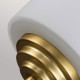 Applique da parete per bagno struttura in acciaio con diffusore in vetro