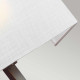 Applique da parete rustica con struttura in acciaio e diffusore in tessuto