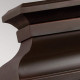 Applique grande da parete per esterni struttura in acciaio e diffusore in vetro