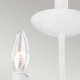 Applique moderna da parete in acciaio con diffusori senza paralumi a 3 luci
