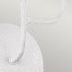 Applique moderna da parete in acciaio con diffusori senza paralumi a 3 luci