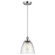 Lampada a sospensione con diffusore grande a singola luce dal design industrial