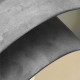 Lampada a sospensione con diffusore largo in acciaio dal design moderno