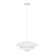 Lampada a sospensione con struttura in acciaio dal design moderno