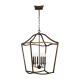 Lampada a sospensione grande in acciaio dal design moderno con 6 lampadine