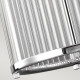 Lampada a sospensione in acciaio con diffusore in vetro a LED a 3 luci G9