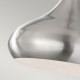 Lampada a sospensione media in acciaio con diffusore a 1 luce dal design moderno