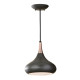 Lampada a sospensione media in acciaio con diffusore a 1 luce dal design moderno