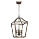 Lampada a sospensione media in acciaio dal design moderno con 4 lampadine