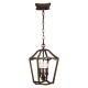 Lampada a sospensione piccola in acciaio dal design moderno con 3 lampadine