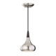 Lampada a sospensione piccola in acciaio diffusore a 1 luce dal design moderno