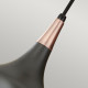 Lampada a sospensione piccola in acciaio diffusore a 1 luce dal design moderno