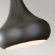Lampada a sospensione piccola in acciaio diffusore a 1 luce dal design moderno