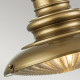 Lampada a sospensione rustica per esterno in alluminio e diffusore in vetro