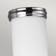 Lampada da parete da bagno struttura in acciaio con 1 diffusore a LED G9