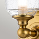 Lampada da parete in acciaio con diffusore in vetro a 1 luce a LED G9