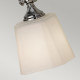 Lampada da parete per bagno con 3 diffusori in vetro con lampadina LED G9