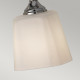 Lampada da parete per bagno con 4 diffusori in vetro con lampadina LED G9
