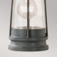 Lampada da parete per esterni con struttura in alluminio e diffusore in vetro