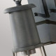 Lampada da parete per esterni con struttura in alluminio e diffusore in vetro