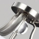Lampada da soffitto moderna in acciaio con diffusore in vetro opalino