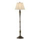 Lampada da terra in acciaio con paralume in tessuto da design classico a 1 luce
